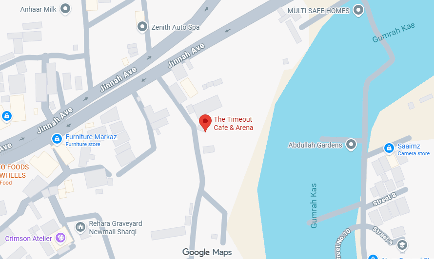 Map location for The Timeout Cafe & Arena